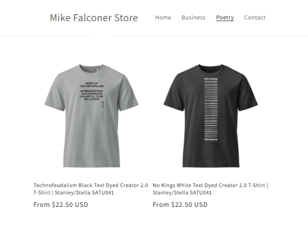 Poetic Political T-Shirts